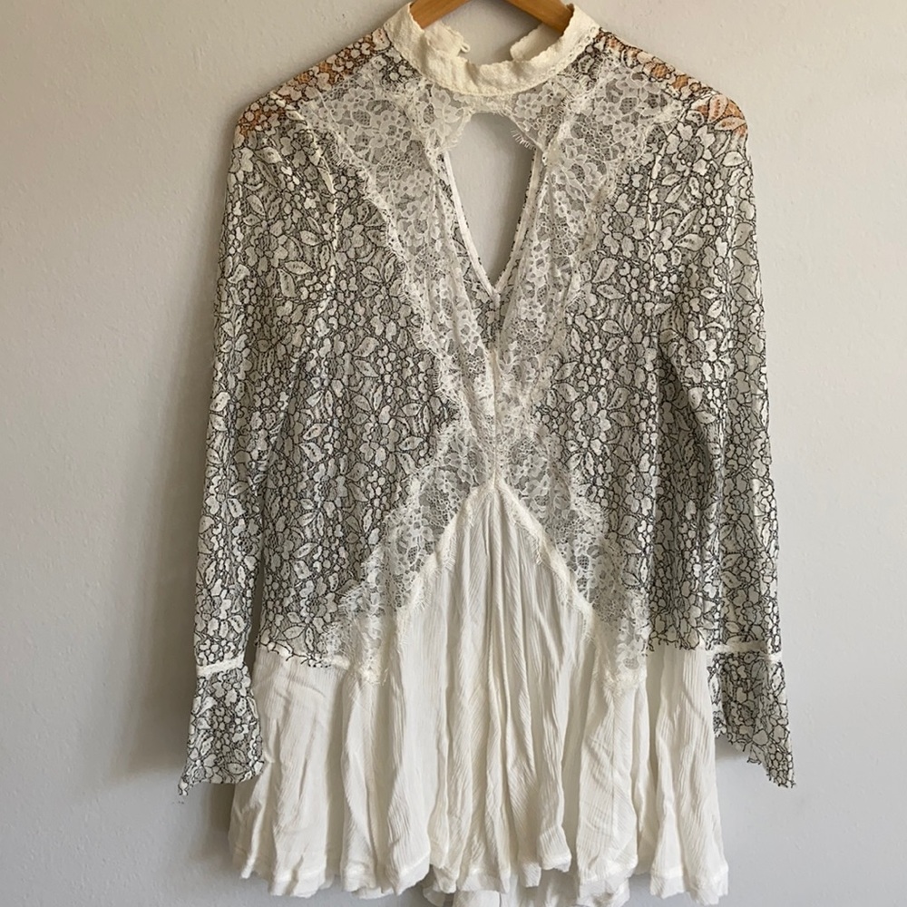 Free people like new white lace dress